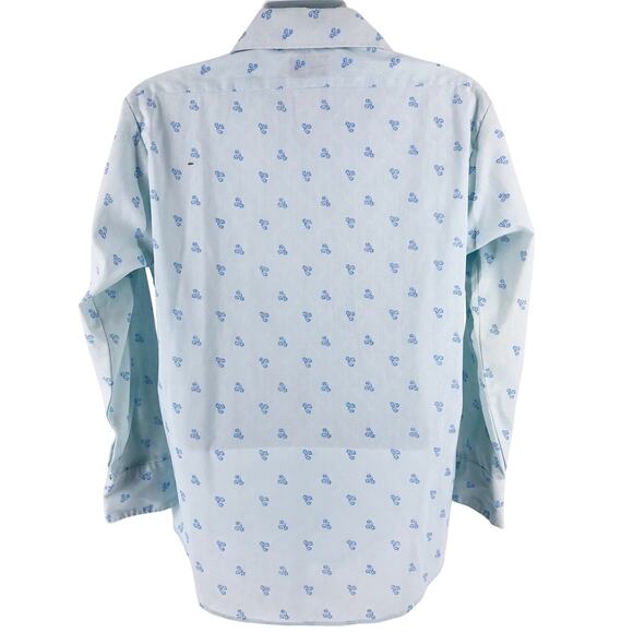 70s pointy dagger collar shirt 1970s vintage Xanadu Fruit of the Loom - Picture 2 of 8